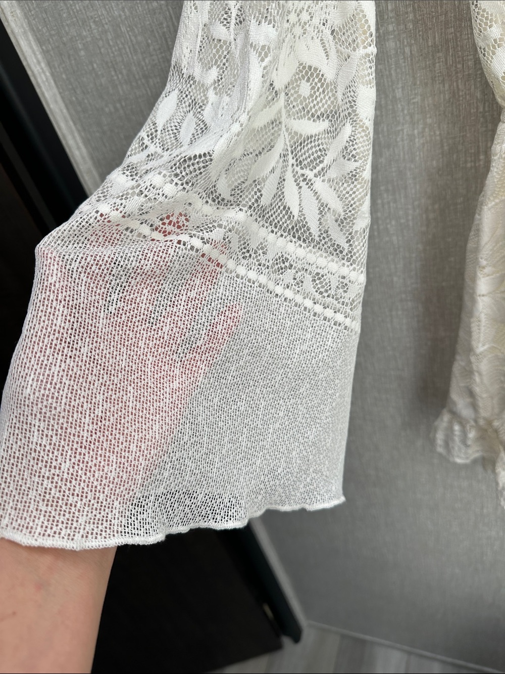 Show Me Your MuMu Cream Lace Long Sleeve Romper - Picture 2 of 5